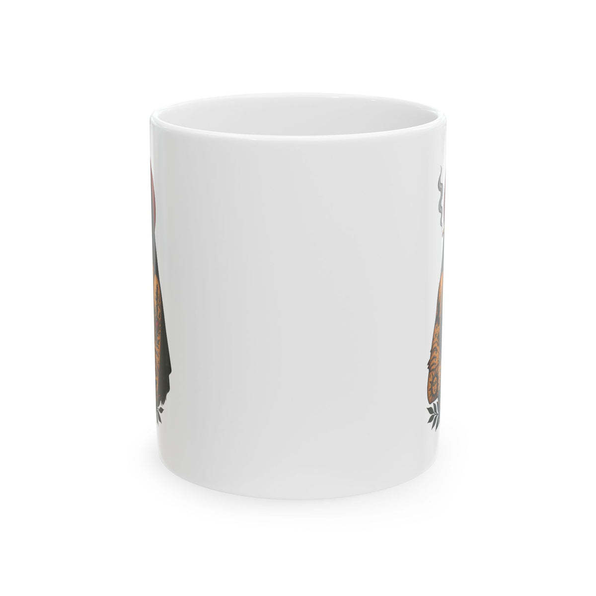 Tattooed Nun Tattoo Flash Ceramic Coffee Cup