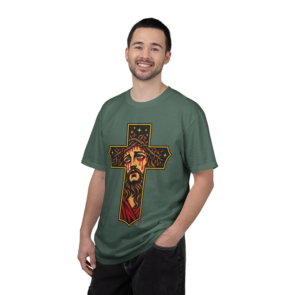 Matthew 11:28 Jesus Cross Tattoo Flash T-Shirt