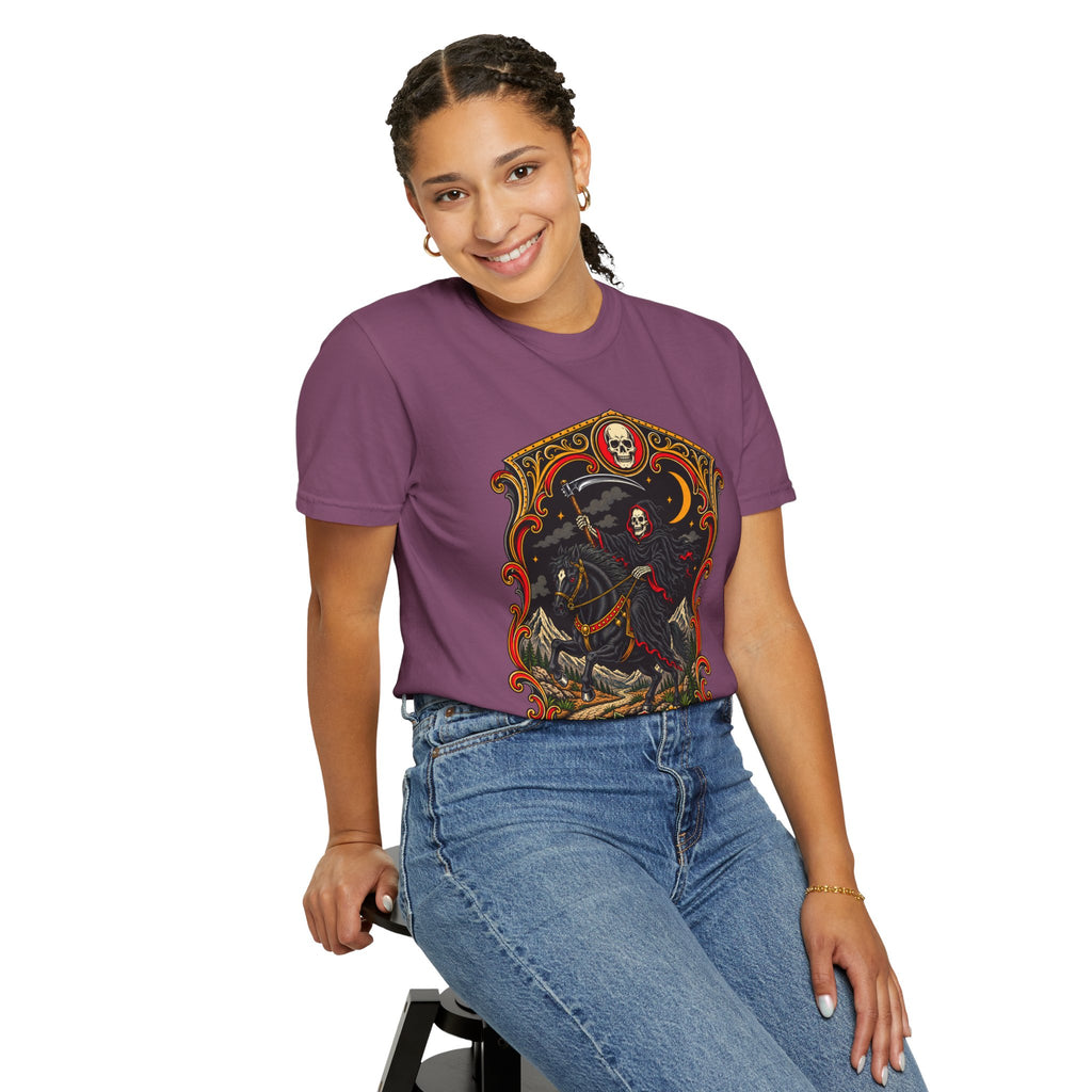 Grim Reaper Horseman Tattoo Flash T-Shirt