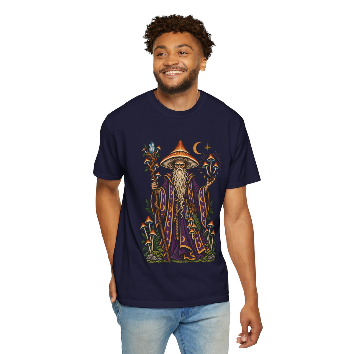 psilocybin Mushroom Wizard Tattoo Flash T-Shirt