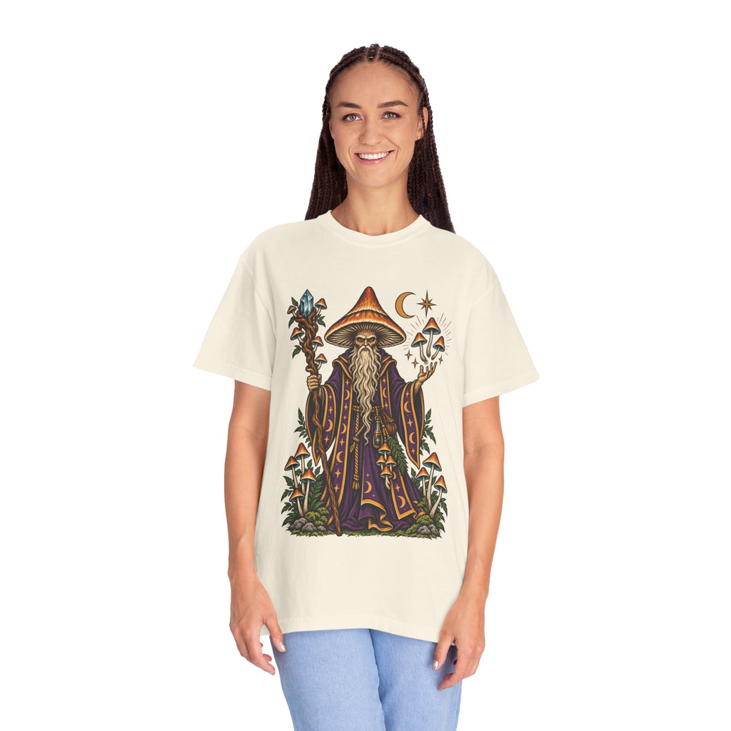psilocybin Mushroom Wizard Tattoo Flash T-Shirt