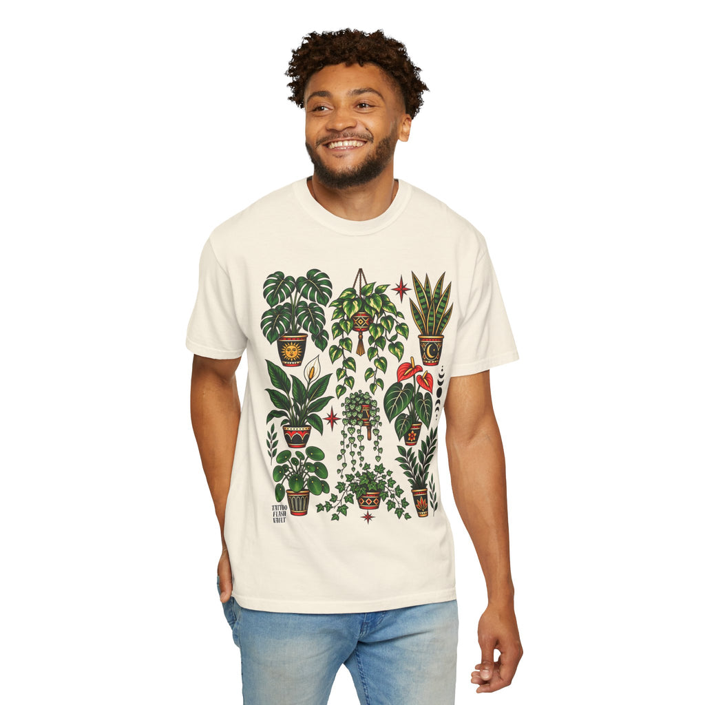 Houseplant Tattoo Flash T-Shirt