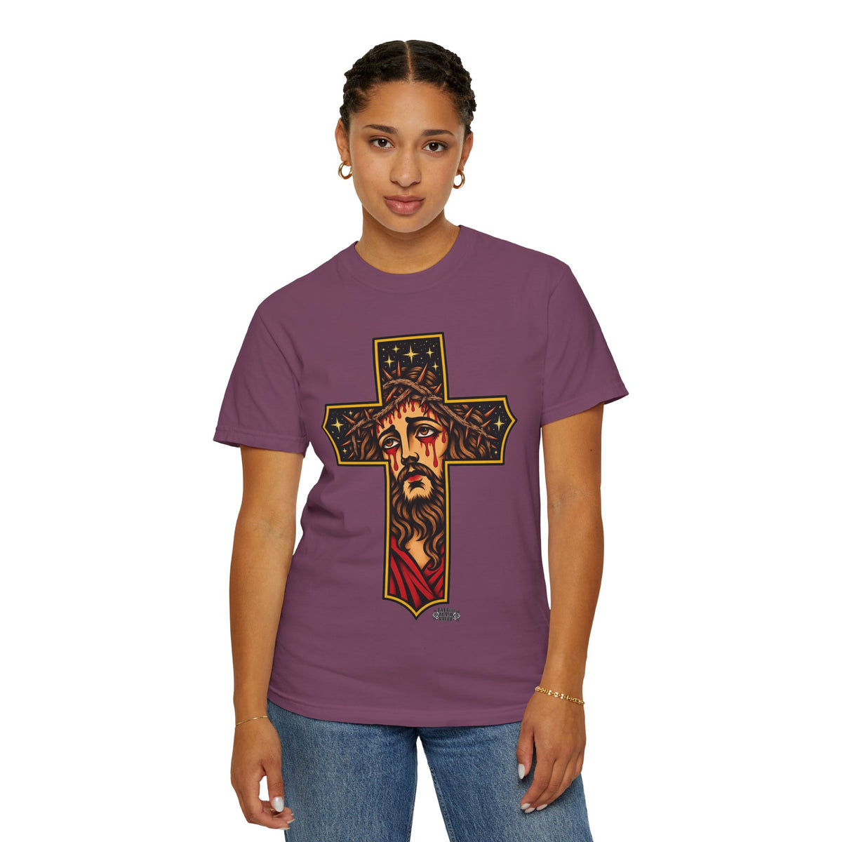 Matthew 11:28 Jesus Cross Tattoo Flash T-Shirt