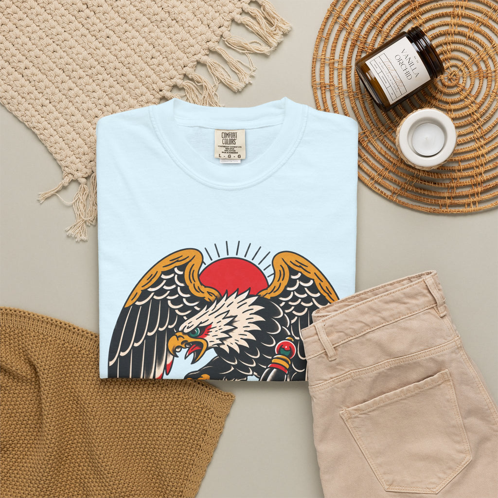 American Traditional Eagle & Skull Tattoo Flash T-Shirt