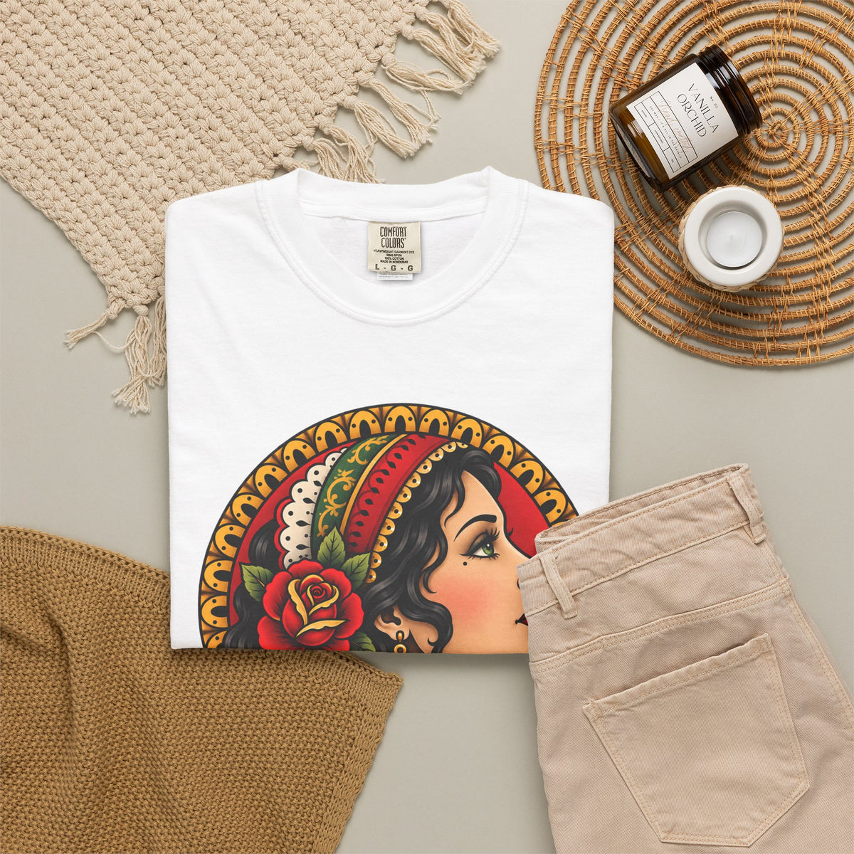 Esmeralda Gypsy Tattoo Flash T shirt