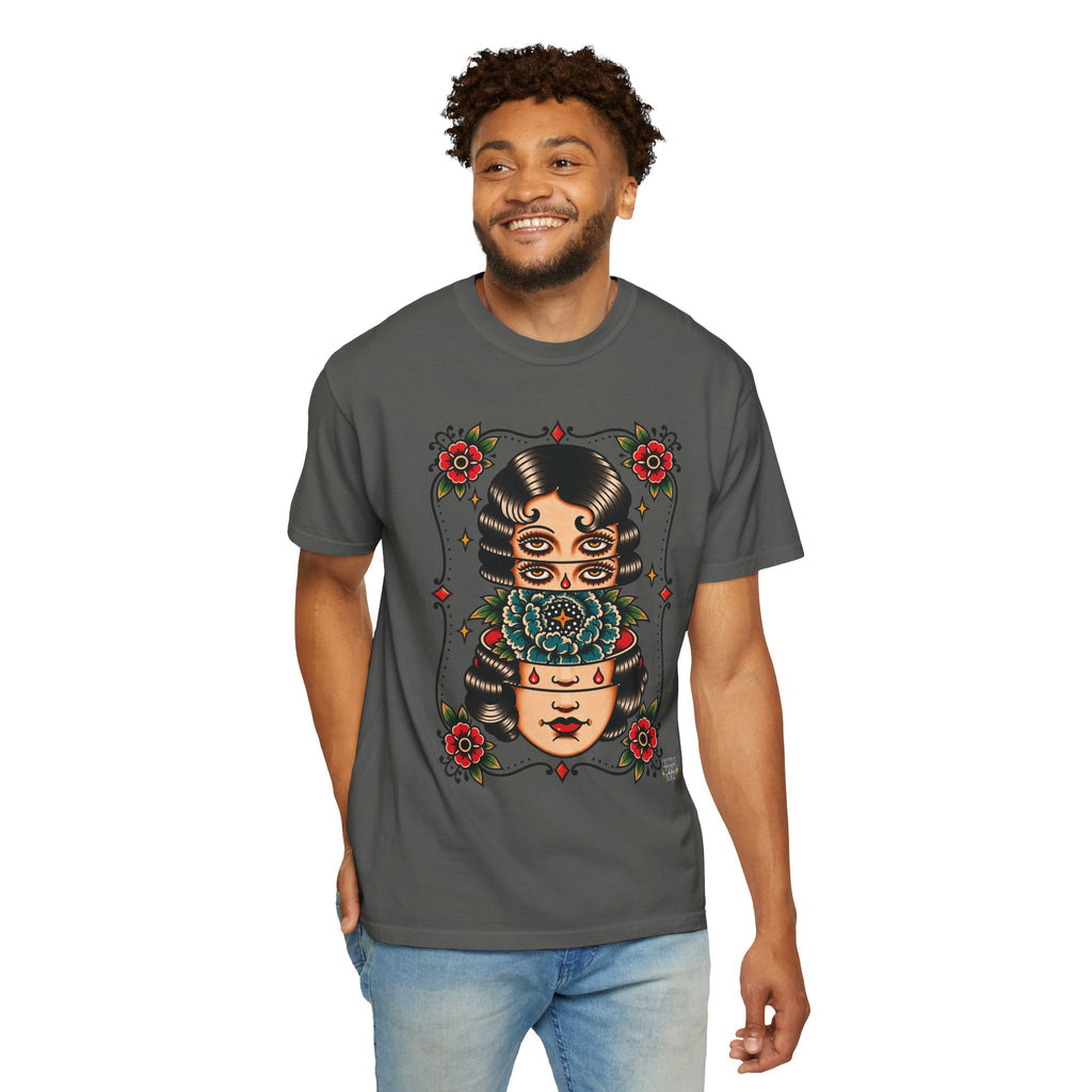 Floral Surrealism Tattoo Flash Sheet T-Shirt
