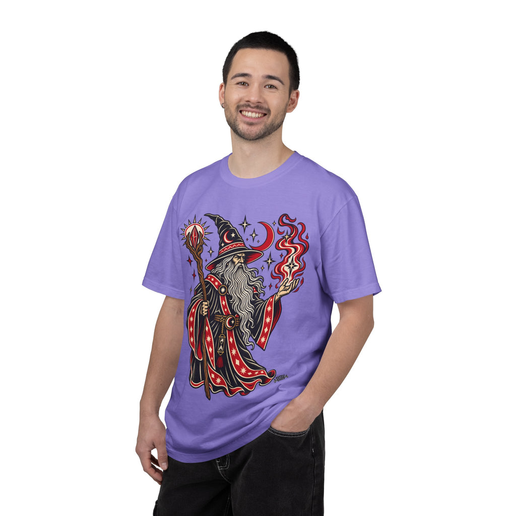 Fire Wizard Tattoo Flash T Shirt