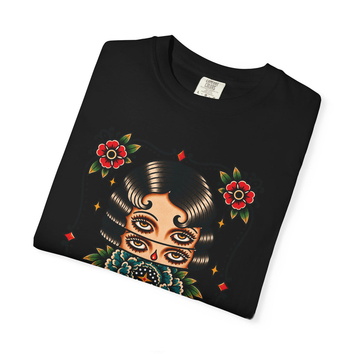 Floral Surrealism Tattoo Flash Sheet T-Shirt