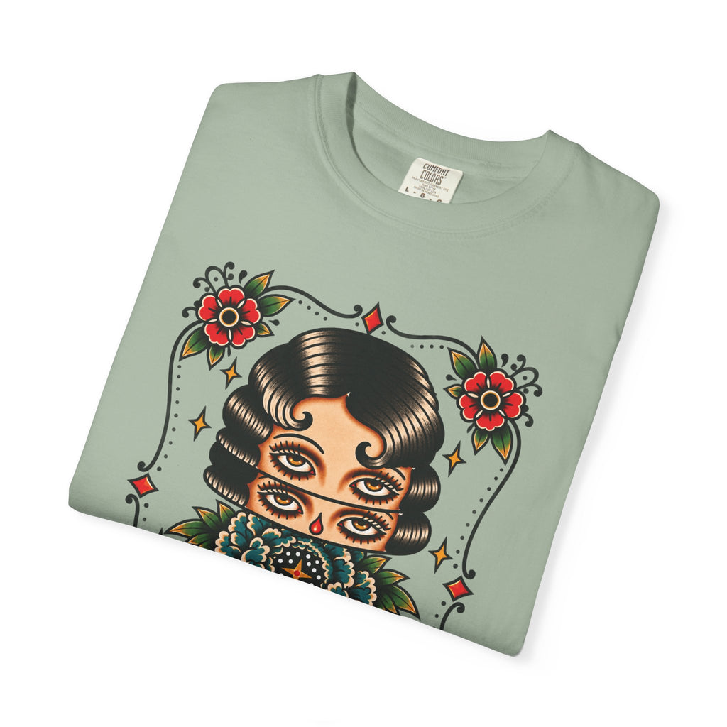 Floral Surrealism Tattoo Flash Sheet T-Shirt