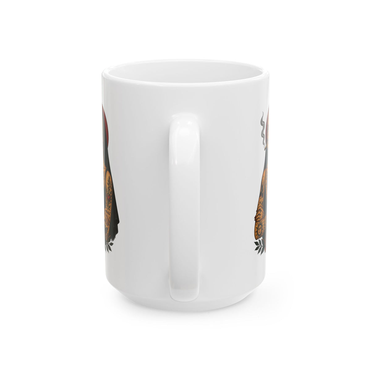 Tattooed Nun Tattoo Flash Ceramic Coffee Cup