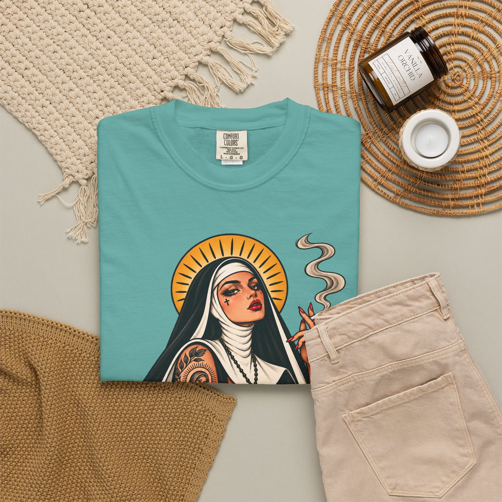 Rebel Nun Tattoo Flash T-Shirt