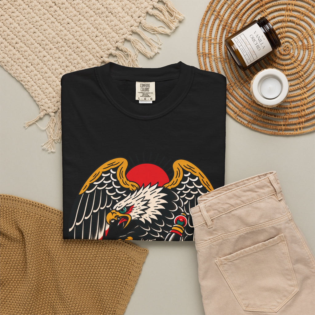 American Traditional Eagle & Skull Tattoo Flash T-Shirt