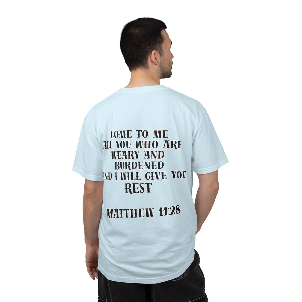 Matthew 11:28 Jesus Cross Tattoo Flash T-Shirt