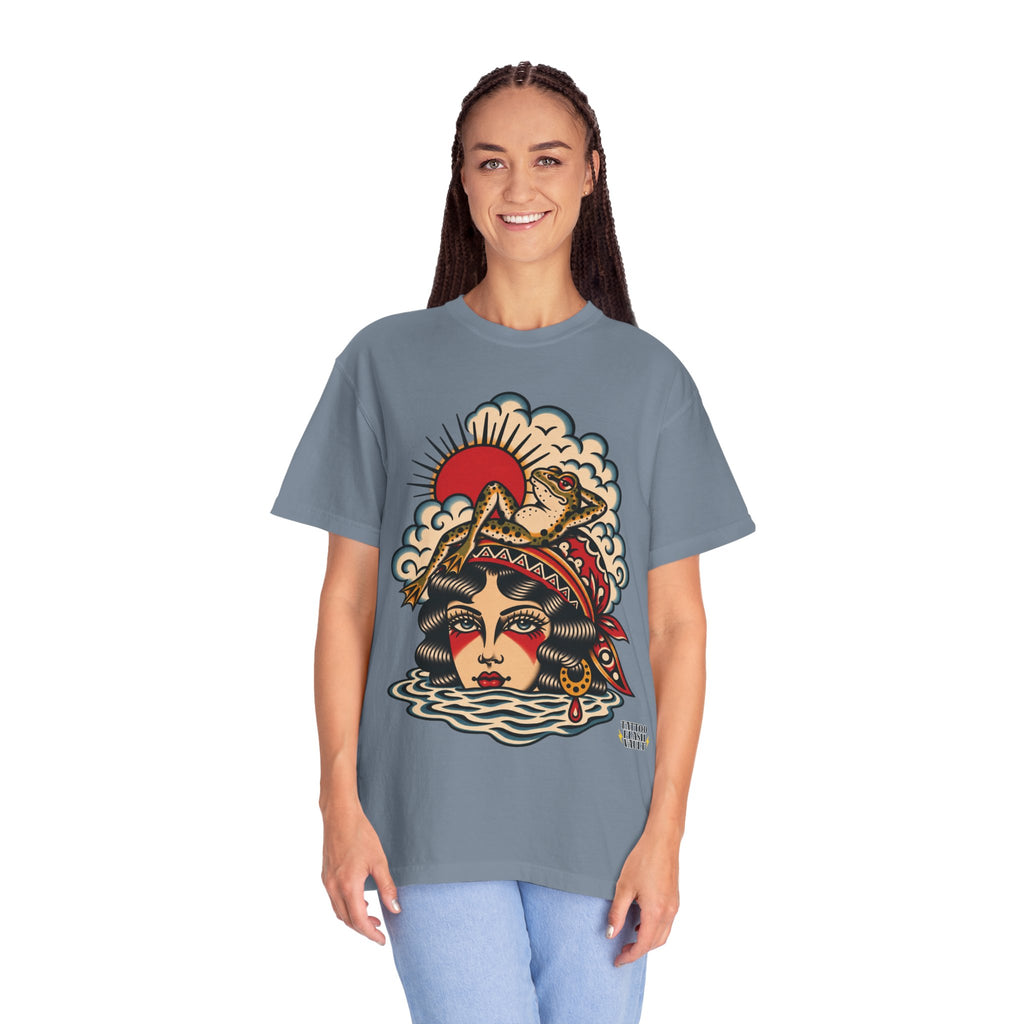 Frog & Lady of The Lake Tattoo Flash T-Shirt