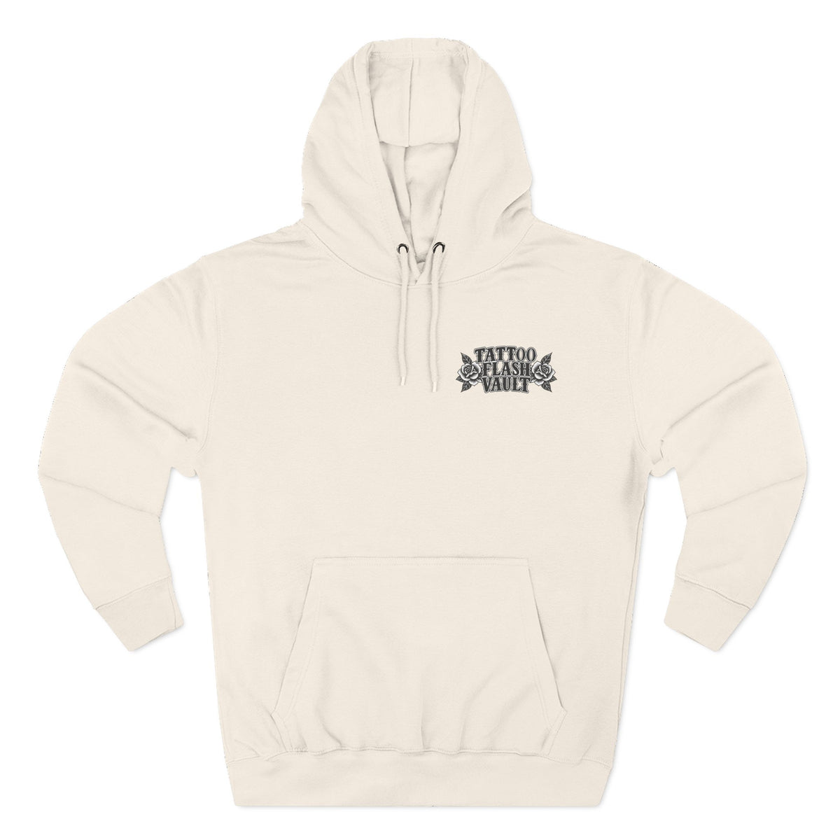Mushroom Tattoo Flash Pullover Hoodie (Back Design)