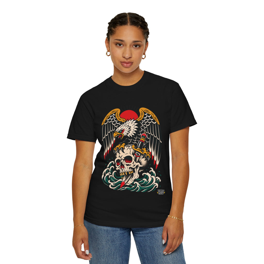 American Traditional Eagle & Skull Tattoo Flash T-Shirt
