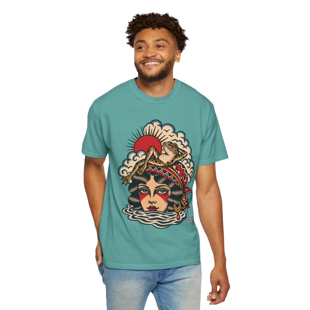 Frog & Lady of The Lake Tattoo Flash T-Shirt