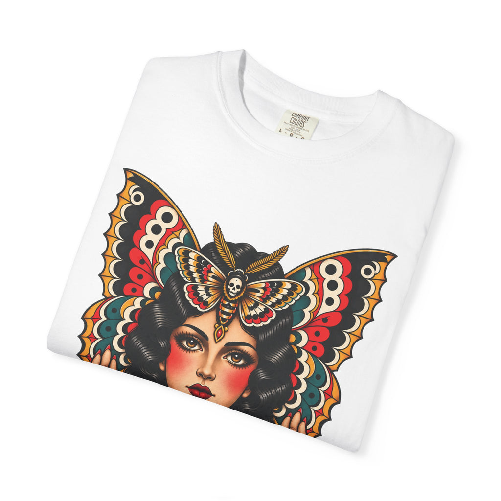 Gypsy Moth Woman Tattoo Flash Sheet T-Shirt
