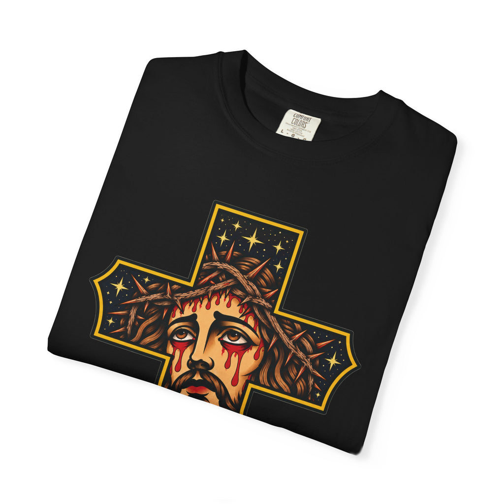 Matthew 11:28 Jesus Cross Tattoo Flash T-Shirt