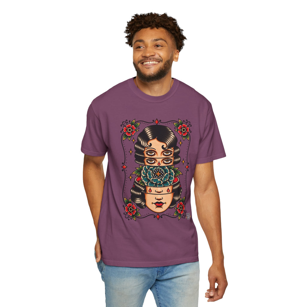 Floral Surrealism Tattoo Flash Sheet T-Shirt