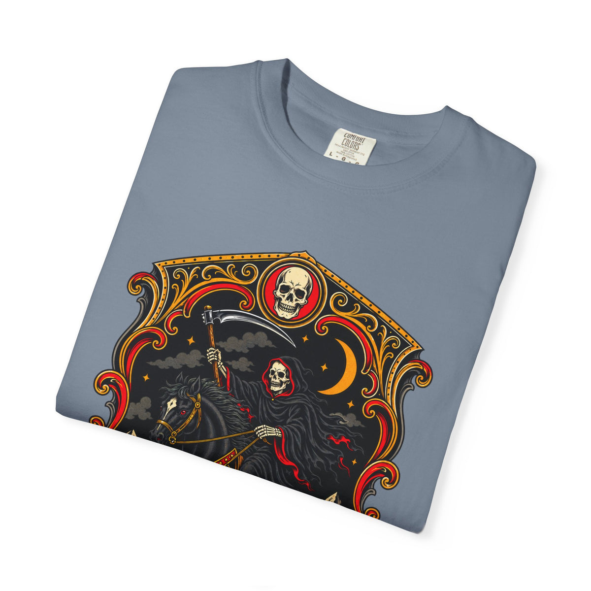 Grim Reaper Horseman Tattoo Flash T-Shirt