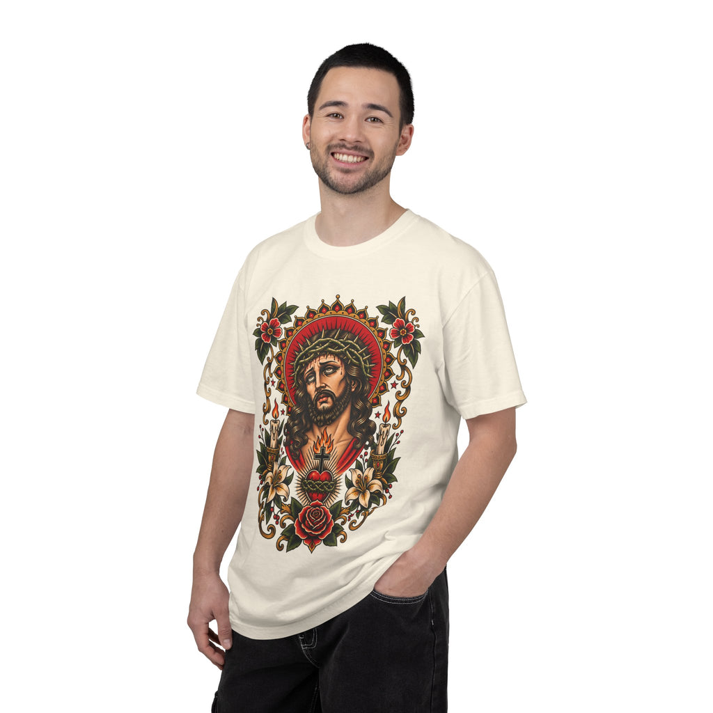 Jesus Sacred Heart Tattoo Flash T-Shirt