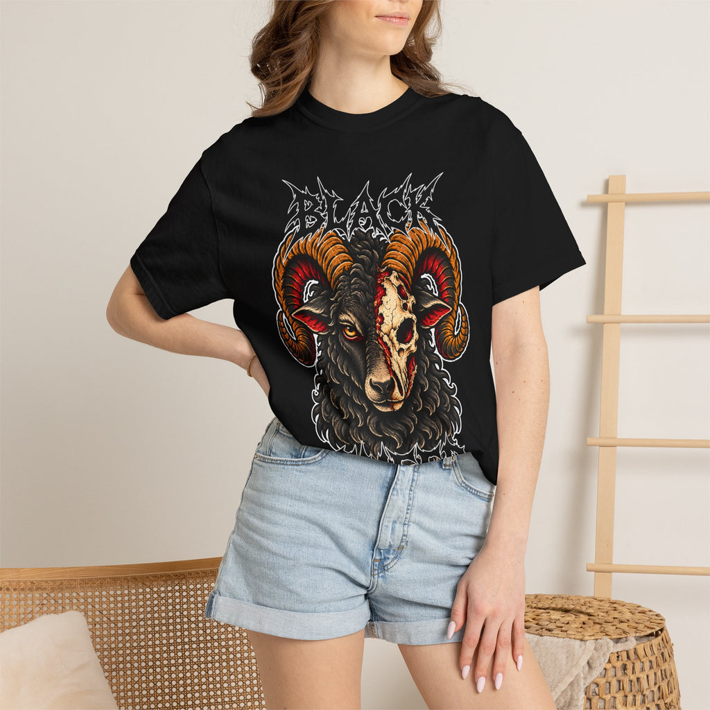 Black Sheep Tattoo Flash T-Shirt