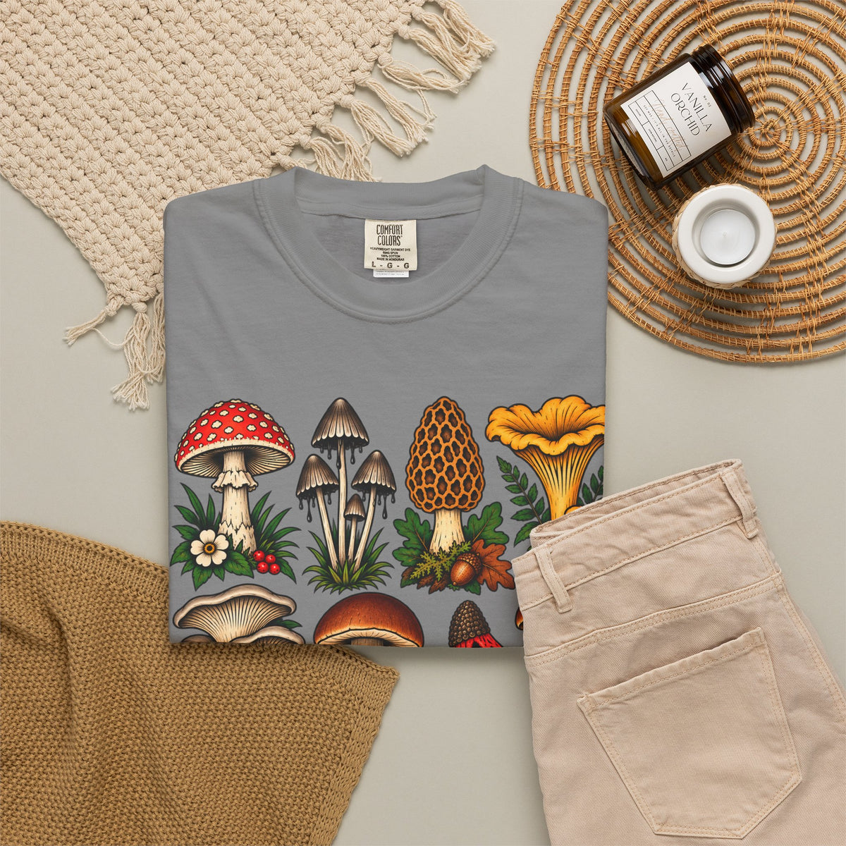 Mushroom Tattoo Flash T-Shirt