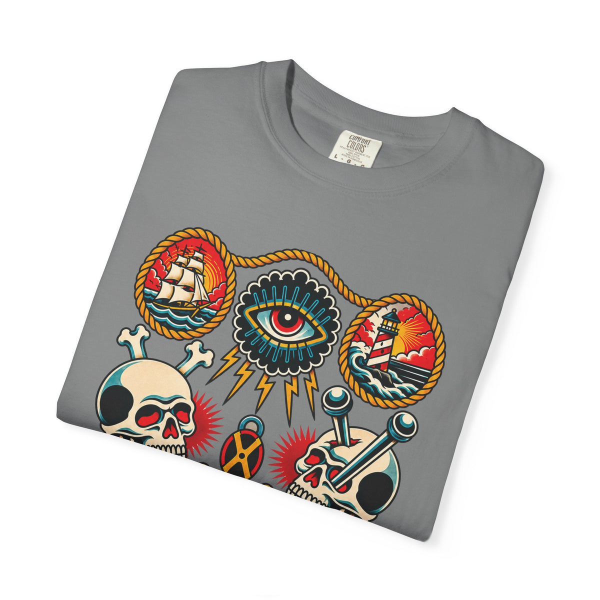 American Traditional Tattoo Flash Sheet T-Shirt