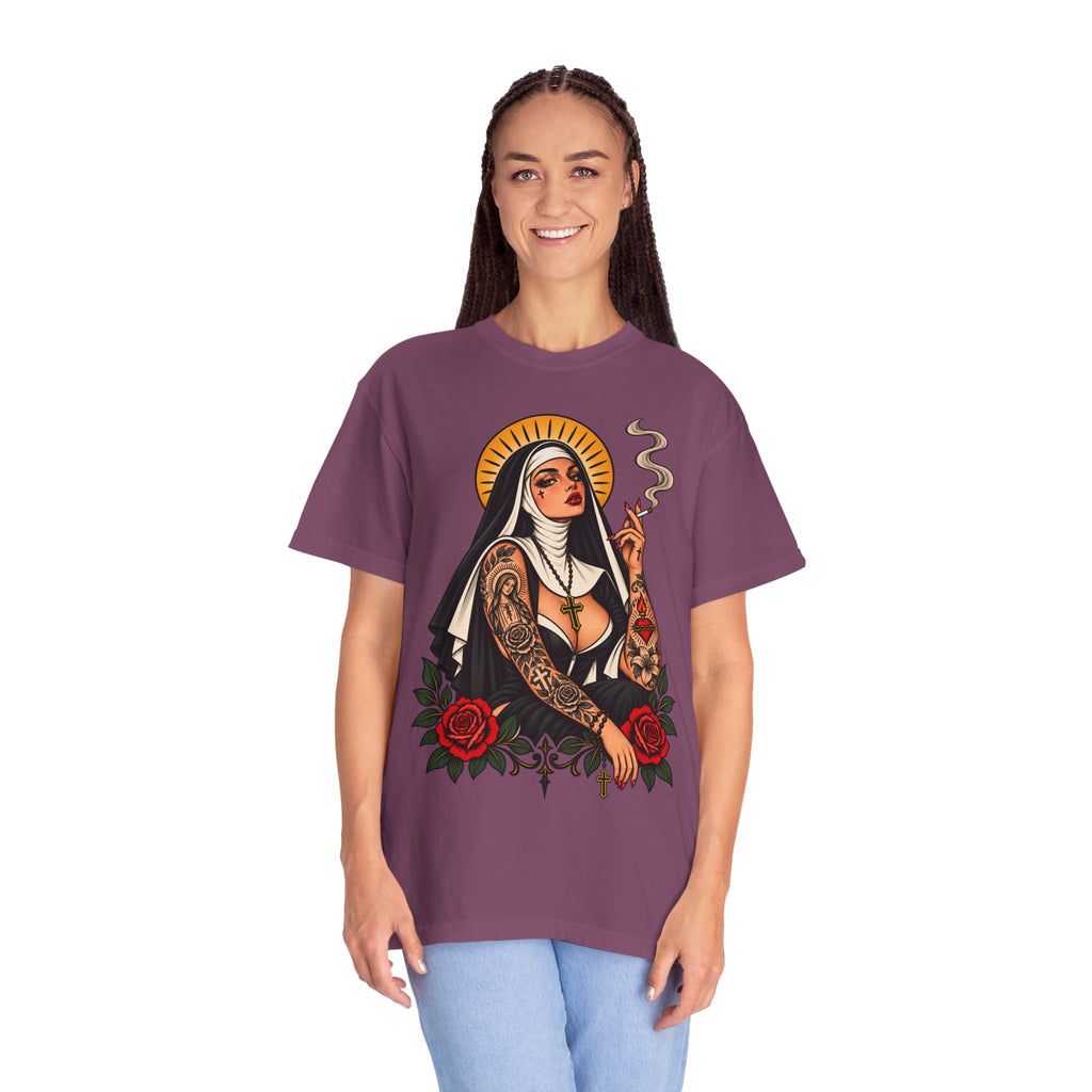 Rebel Nun Tattoo Flash T-Shirt