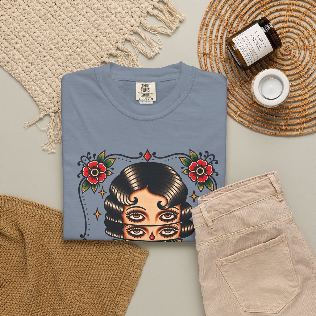 Floral Surrealism Tattoo Flash Sheet T-Shirt