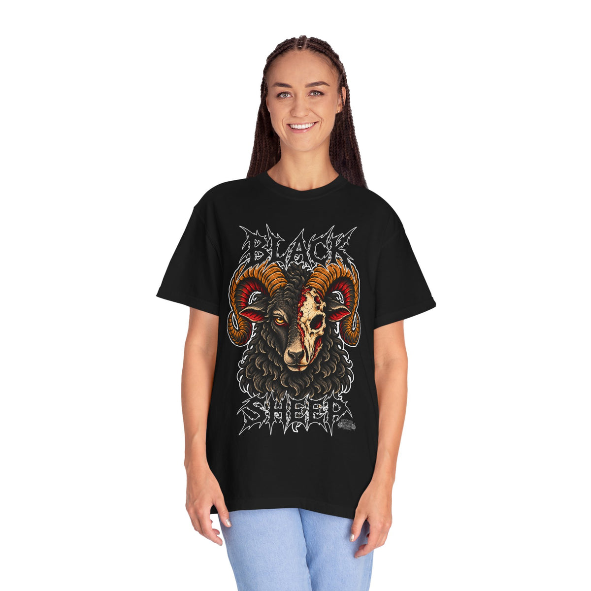 Black Sheep Tattoo Flash T-Shirt
