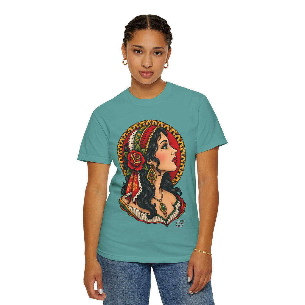Esmeralda Gypsy Tattoo Flash T shirt