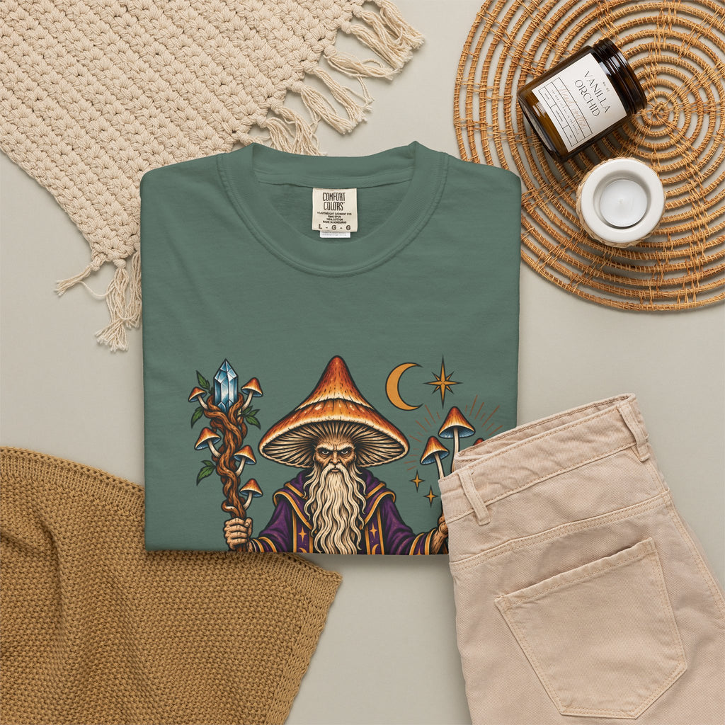 psilocybin Mushroom Wizard Tattoo Flash T-Shirt