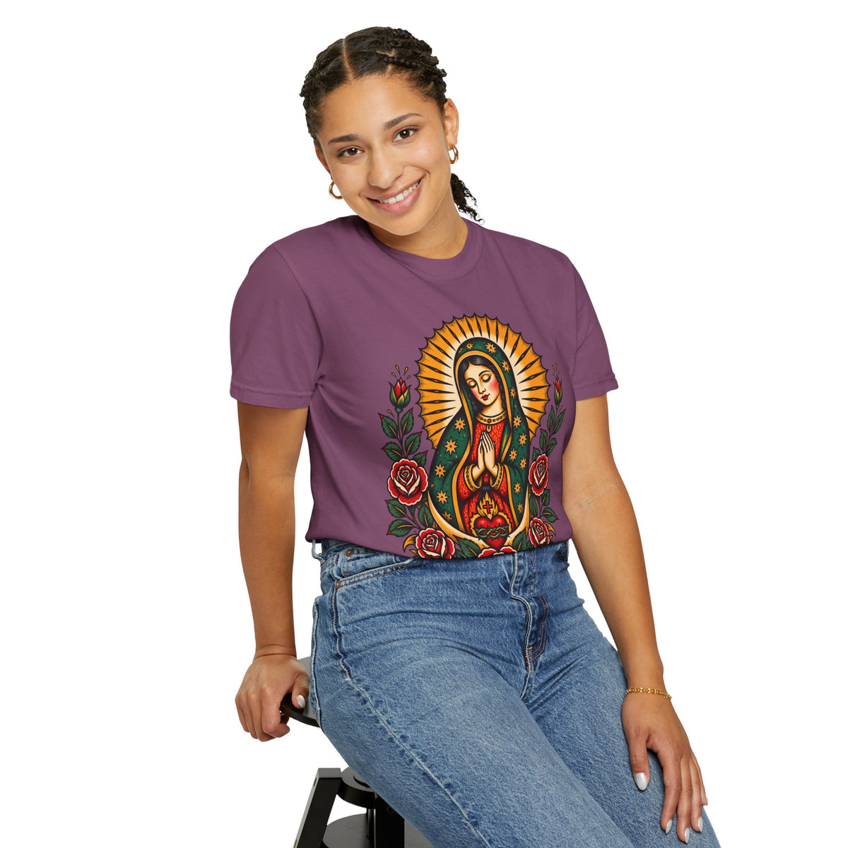 Our Lady of Guadalupe Tattoo Flash T-Shirt