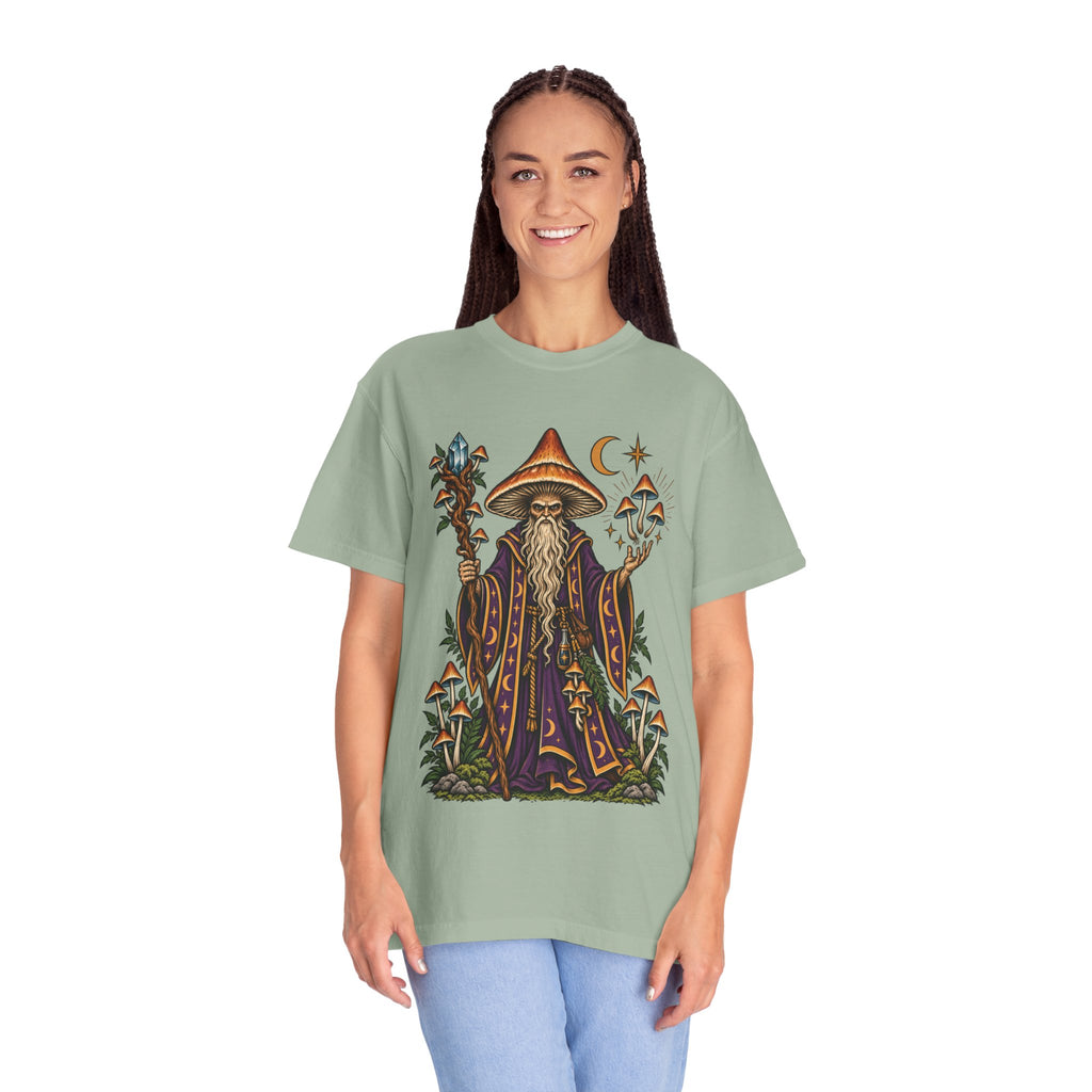 psilocybin Mushroom Wizard Tattoo Flash T-Shirt