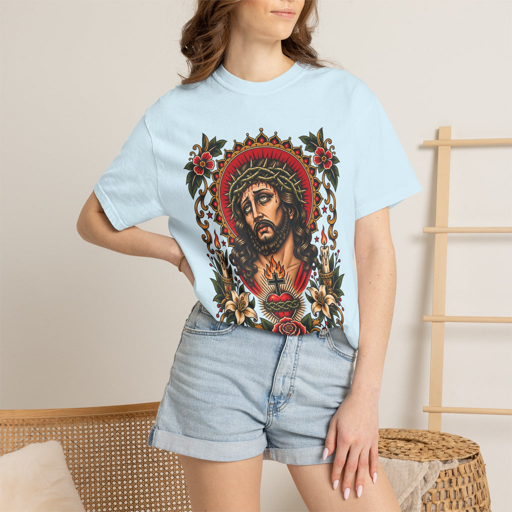Jesus Sacred Heart Tattoo Flash T-Shirt