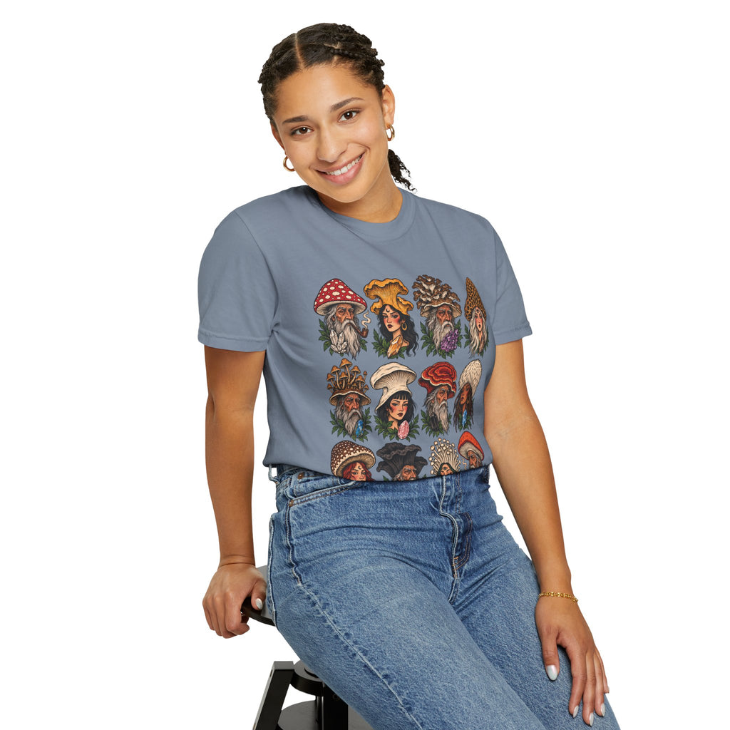 Mushroom Folks Tattoo Flash T Shirt