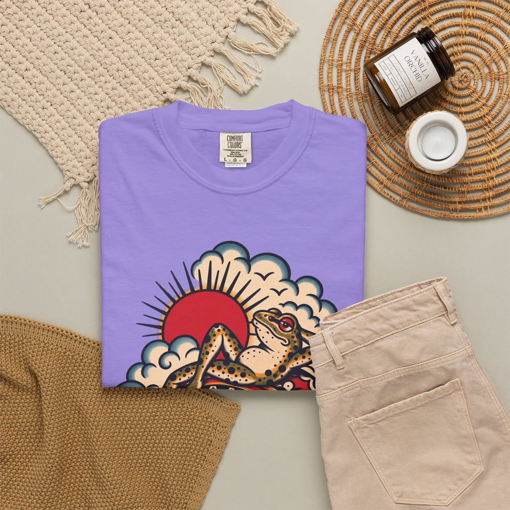 Frog & Lady of The Lake Tattoo Flash T-Shirt