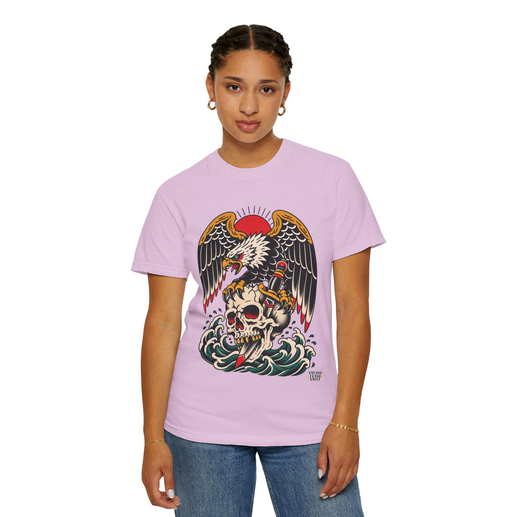 American Traditional Eagle & Skull Tattoo Flash T-Shirt
