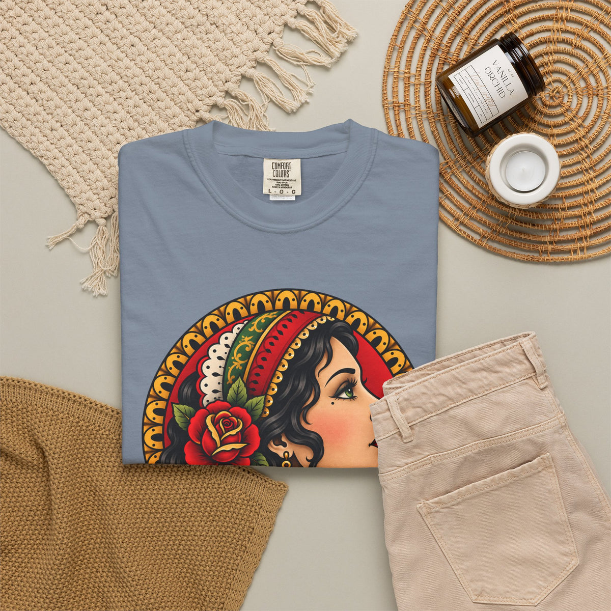 Esmeralda Gypsy Tattoo Flash T shirt