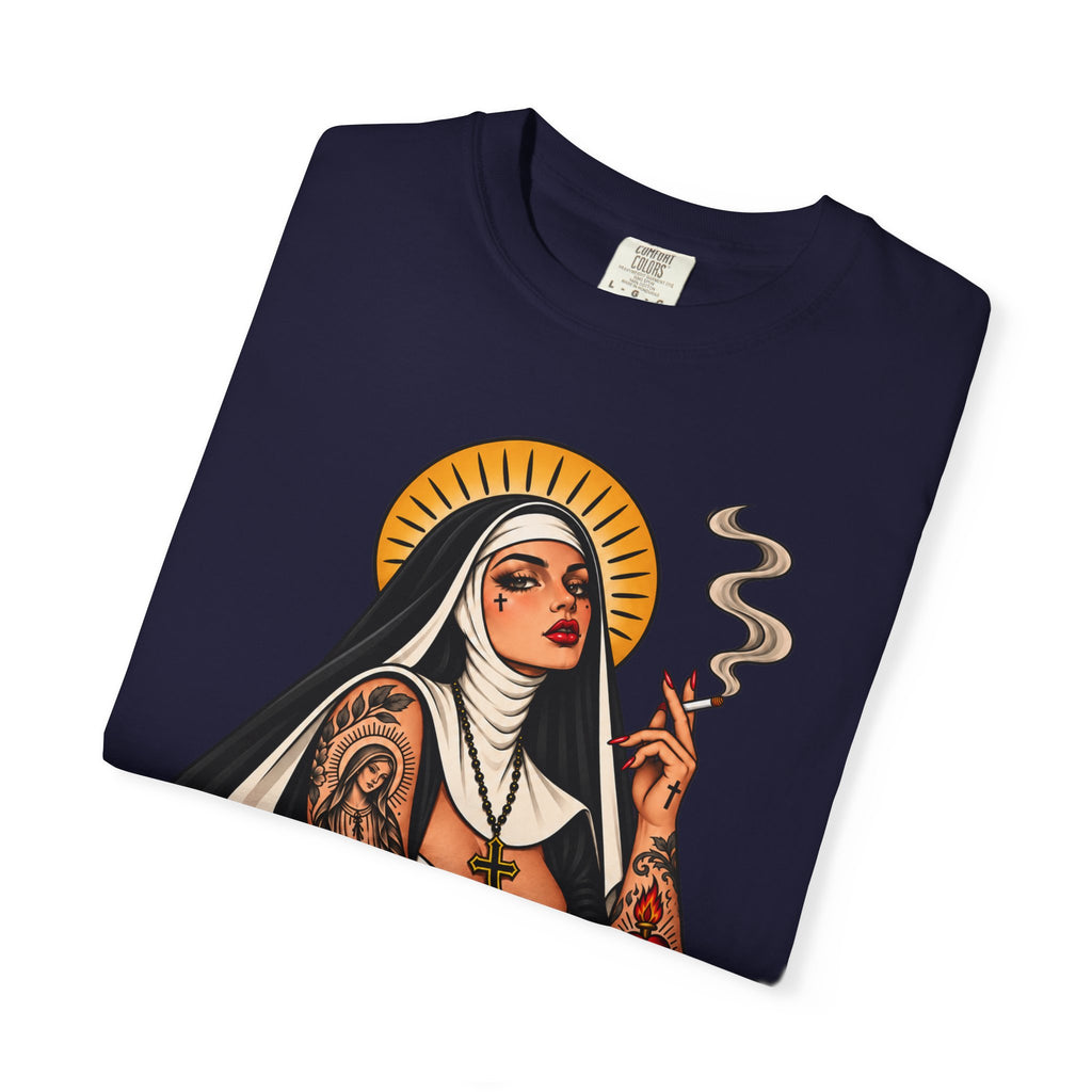 Rebel Nun Tattoo Flash T-Shirt