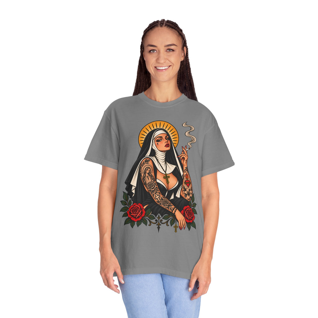 Rebel Nun Tattoo Flash T-Shirt