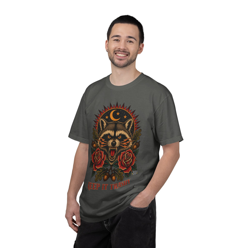 Keep It Trashy Raccoon Tattoo Flash T-Shirt