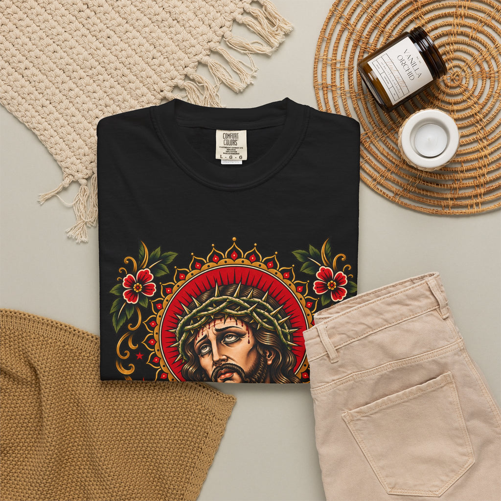 Jesus Sacred Heart Tattoo Flash T-Shirt