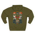 American Traditional Fearless Tattoo Flash Pullover Hoodie (Back Design)