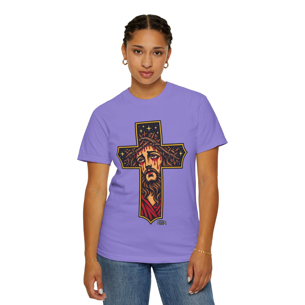 Matthew 11:28 Jesus Cross Tattoo Flash T-Shirt