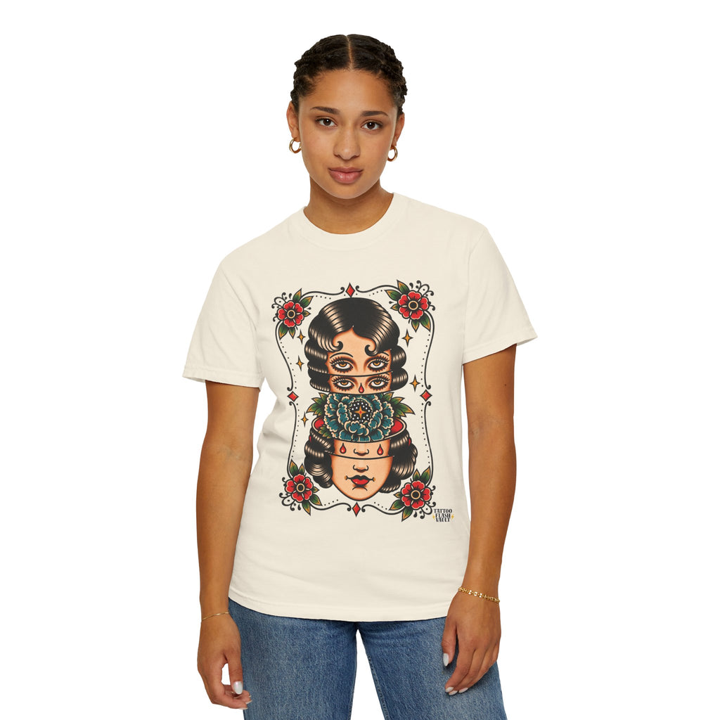 Floral Surrealism Tattoo Flash Sheet T-Shirt