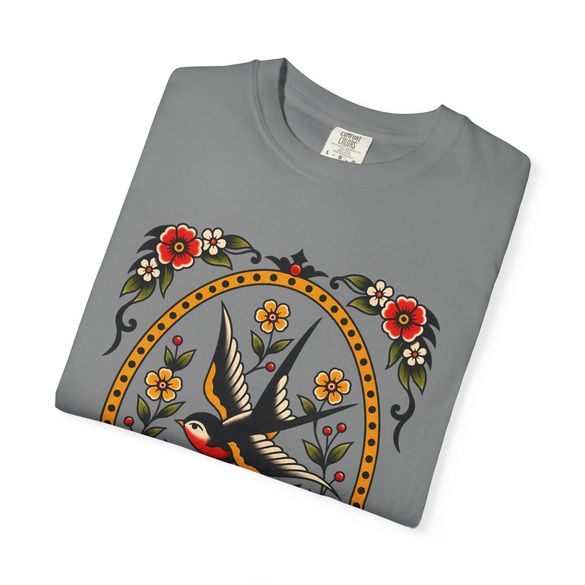 Swallow & Rose Tattoo Flash T-Shirt