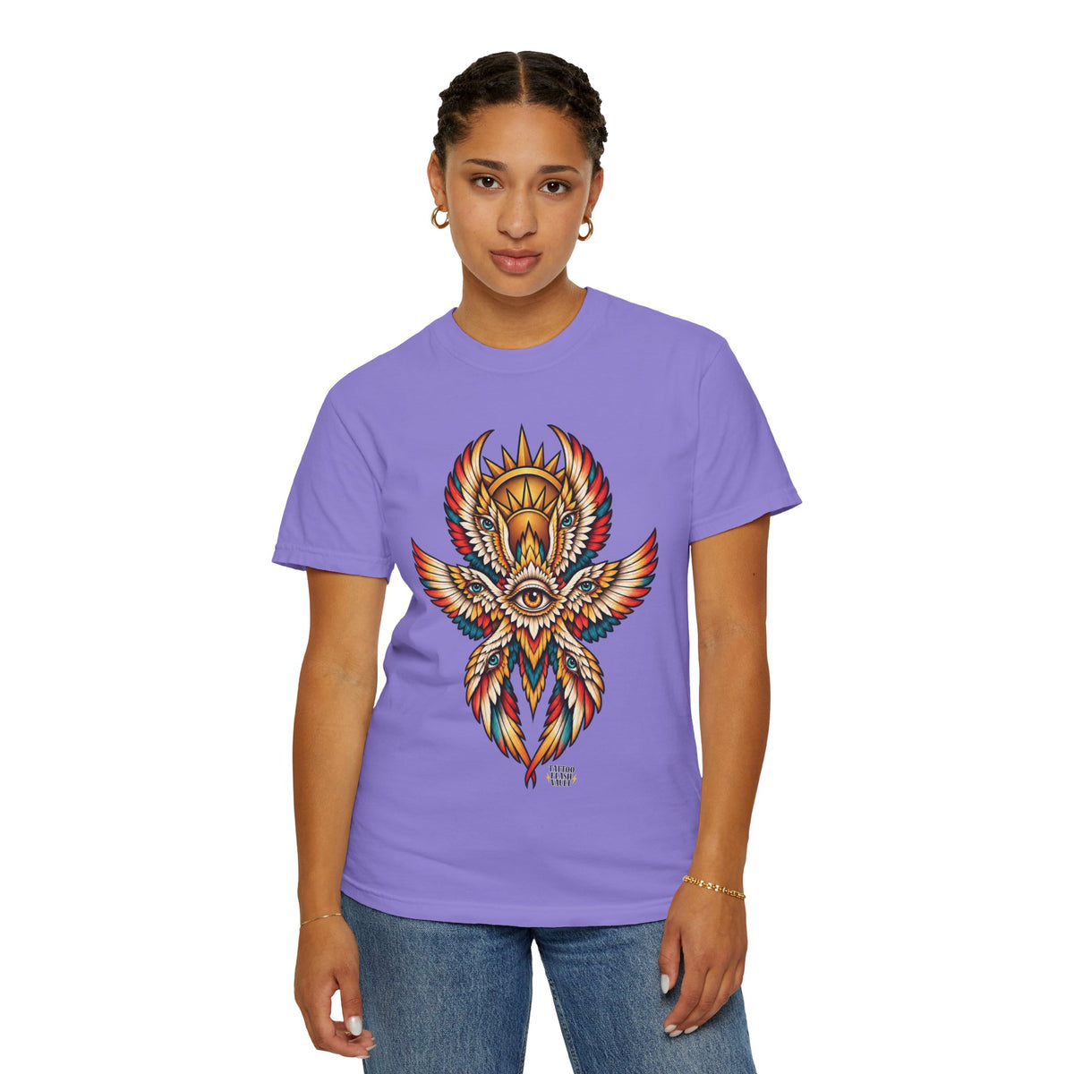 Seraphim Biblically Accurate Angel Tattoo Flash Sheet T-Shirt